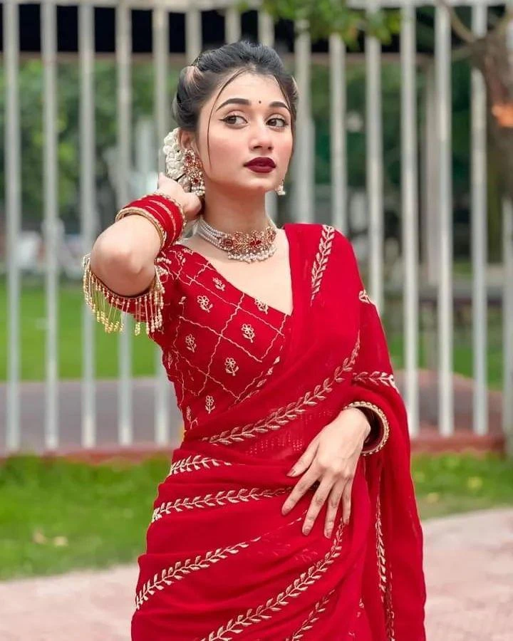 Vardan Ethnic Bt-375 Georgette Wholesale Fancy Saree — Wholesale Sarees, MPA wholesale from Surat — view 6